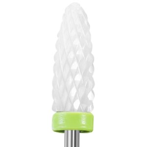 Frez Ceramiczny Stożek Zielony Mocny 3/32″ Tirch Cylinder – Do Żelu, Akrylu i Hybrydy
