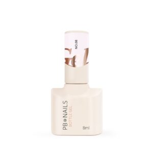 PB Nails Bottle Gel No.08 jasno różowy żel w butelce z drobinkami 8 ml