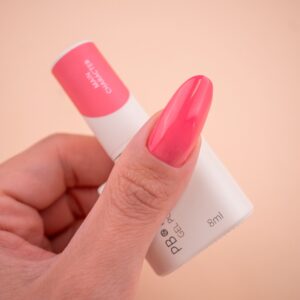 PB Nails Main Character - neonowy czerwono-różowo-pomarańczowy lakier hybrydowy 8 ml