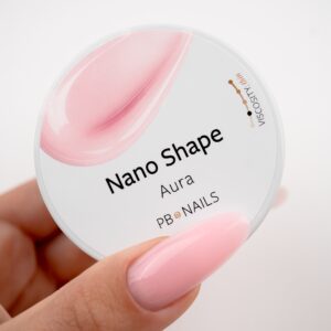 PB Nails Nano Shape Aura Pastelowo-Różowy Żel Budujący Samopoziomujący 15 g