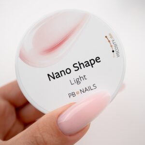 PB Nails Nano Shape Light Mleczno-Różowy Żel Budujący Samopoziomujący 15 g