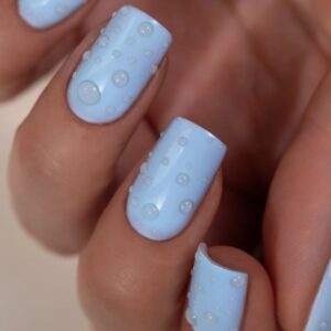 Saute Nails Zestaw Water Top Step 1 + Step 2 Efekt Kropli 3D 2x8 ml