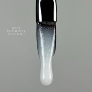 TOUCH Builder Gel Shine Mix 01 Biały Żel Budujący z Drobinką 15 ml