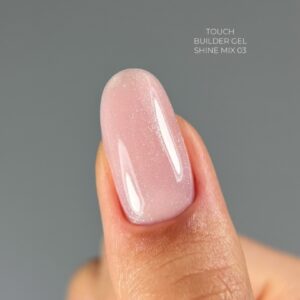 TOUCH Builder Gel Shine Mix 03 Jasnoróżowy Żel Budujący z Drobinką 15 ml