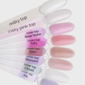 TOUCH Cover Top 02 Milky Biały Półprzezroczysty Top Hybrydowy 13 ml Bez Przemywania