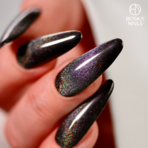 Boska Nails  TOP EFFECTO 10 ml Top Cat Eye Holo No Wipe - obrazek 5