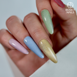 Boska Nails  TOP EFFECTO 10 ml Top Cat Eye Holo No Wipe - obrazek 3