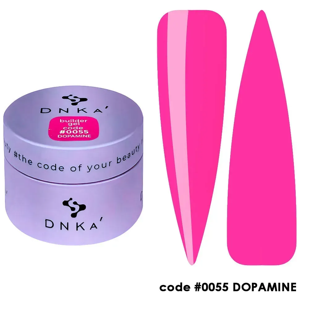 43097742395532 DNKa' Builder Gel Dopamine #0055 15 ml – malinowy żel budujący UV LED - obrazek 1