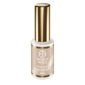 Boska Nails Lakier Hybrydowy Cat Eye Silk Irisa 502 6 ml – Beż Cat Eye - obrazek 3