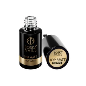Boska Nails Top Matt No Wipe  6 ml – matowy top hybrydowy bez przemywania - obrazek 5