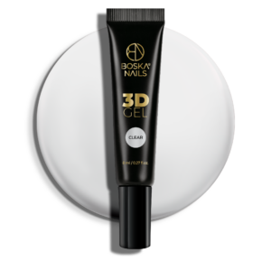 Boska Nails Gel 3D Clear 8 ml – Przezroczysty Żel do Zdobień 3D