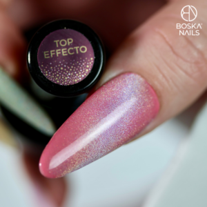 Boska Nails  TOP EFFECTO 10 ml Top Cat Eye Holo No Wipe - obrazek 4