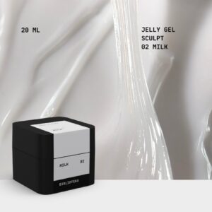 BIBLIOTEKA Sculpt Jelly Gel 02 Milk 20 ml Mleczny Żel Budujący