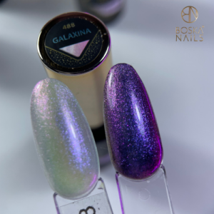 Boska Nails Lakier Hybrydowy Cosmic Glow Galaxina 488 6 ml – Holograficzny Róż - obrazek 3