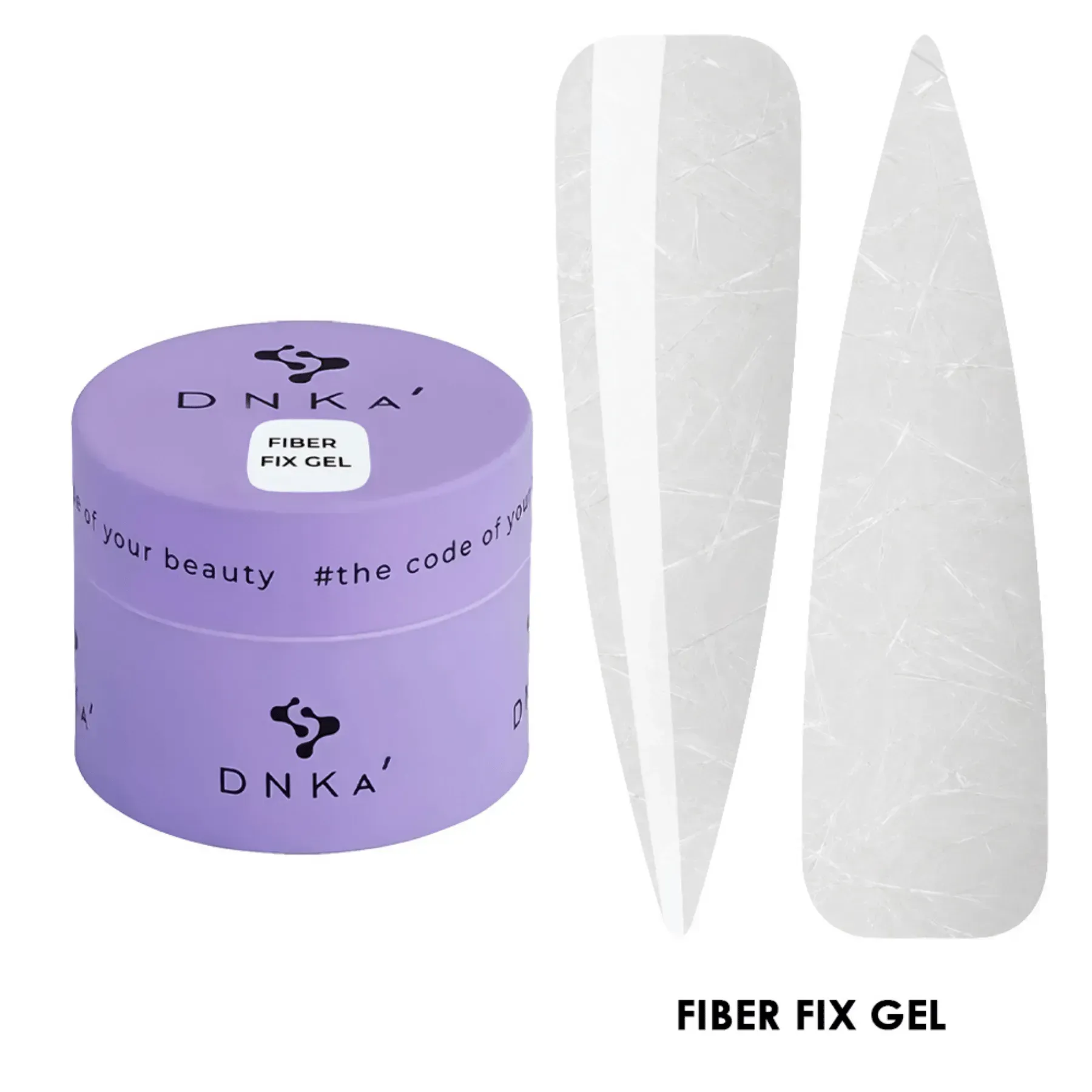 dnka-fiber-fix-gel-5-ml-16013320956692 (1) DNKa' Fiber FIX Gel 5 ml – żel z włóknami do naprawy pękniętych paznokci - obrazek 1