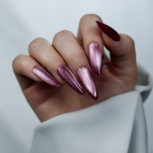 Boska Nails Lakier Hybrydowy Cat Eye Viral Mars 496 6 ml – Różowy Efekt Kociego Oka - obrazek 3