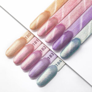 MollyNails Pastel Cat Eye 184 Blues 8g Lakier Hybrydowy HEMA Free - obrazek 5