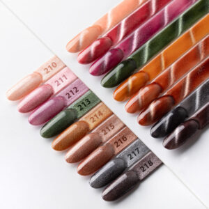 MollyNails Metallic Cat Eye 214 Yellows 8g Lakier Hybrydowy HEMA Free - obrazek 5