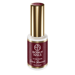 Boska Nails DARK ROMANCE Wild Heart 774 – Lakier Hybrydowy Ciemna Czerwień z Drobinkami 6 ml - obrazek 5