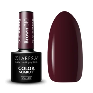 Claresa Brown 310 – Brązowy Lakier Hybrydowy UV/LED 5 g