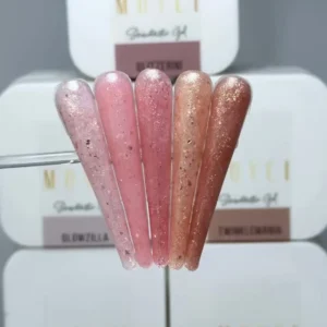 Moyci Shinetastic Gel GLOWZILLA 30 ml – Samopoziomujący Żel Budujący z Drobinkami - obrazek 4