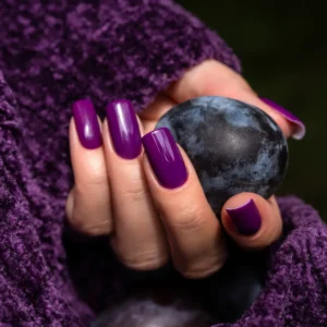 Saute Nails Last Episode 8ml – Ciemny Śliwkowy Lakier Hybrydowy Autumn Society - obrazek 4
