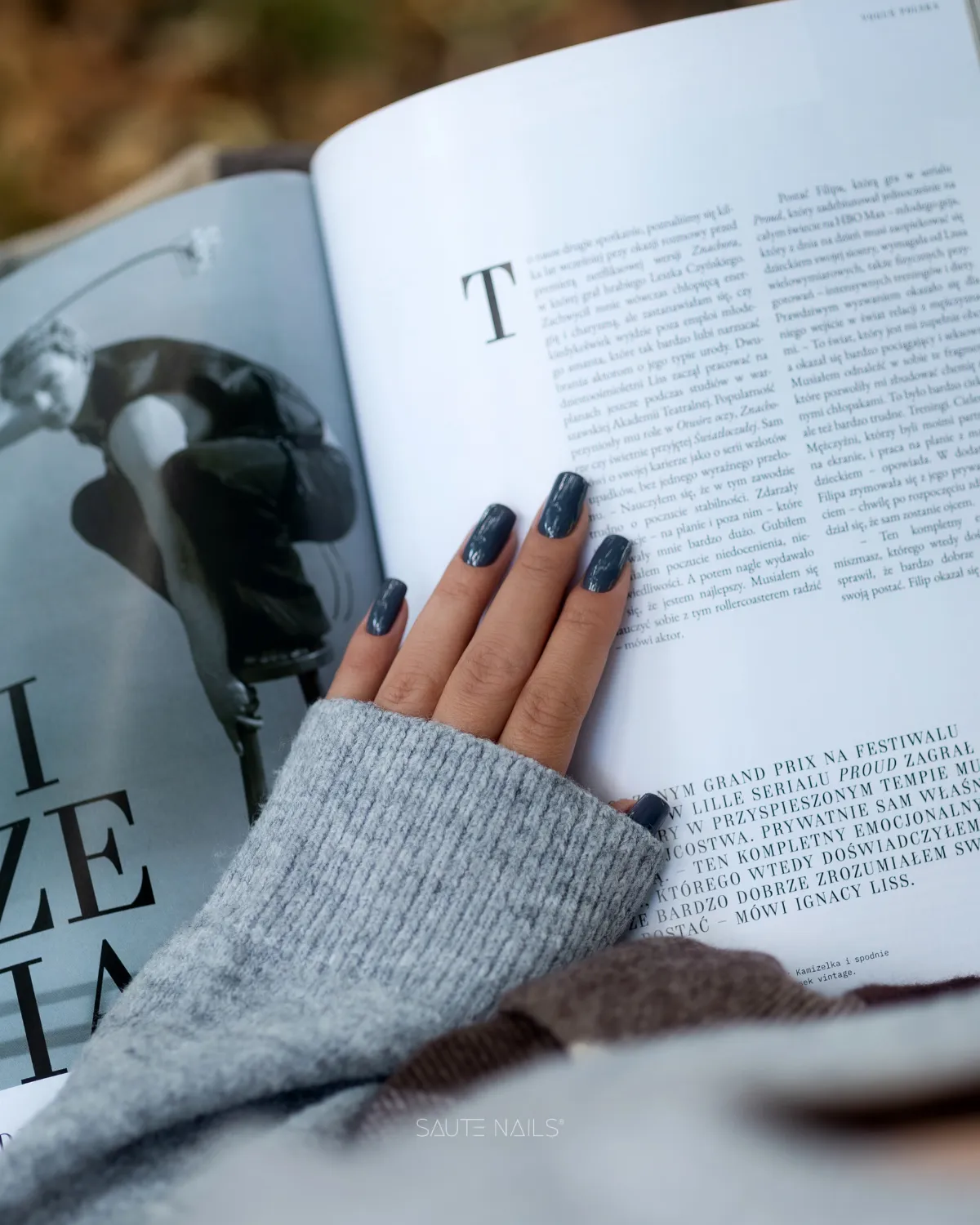 Saute Nails Rain Check 8ml – Szary Lakier Hybrydowy Autumn Society Edycja Limitowana - obrazek 3
