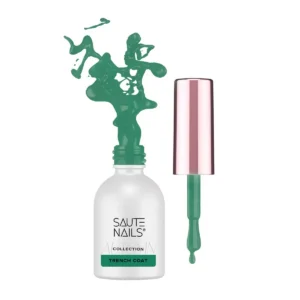 Saute Nails Trench Coat 8ml – Lakier Hybrydowy Butelkowa Zieleń Autumn Society
