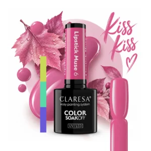 Claresa Lipstick Muse 6 – Przygaszony Róż Lakier Hybrydowy 5 g - obrazek 2