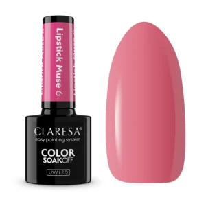 Claresa Lipstick Muse 6 – Przygaszony Róż Lakier Hybrydowy 5 g