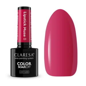 Claresa Lipstick Muse 8 – Malinowy Róż Lakier Hybrydowy 5 g