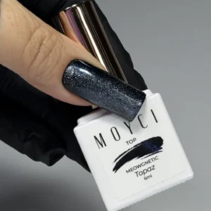 Moyci Top MEOWGNETIC Topaz 6 ml – Top Hybrydowy Cat Eye No Wipe z Magnetycznym Efektem - obrazek 4