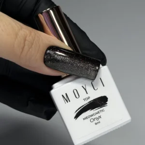 Moyci Top MEOWGNETIC Onyx 6 ml – Top Hybrydowy Cat Eye No Wipe z Efektem Magnetycznym - obrazek 4