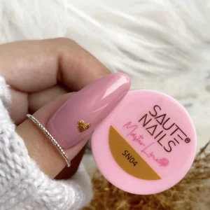 Saute Nails Master Line SN04 5g – Żel do Zdobień Złoty z Drobinkami Bez Dyspersji - obrazek 4