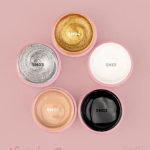 Saute Nails Master Line SN03 5g – Żel do Zdobień Srebrny z Drobinkami Bez Dyspersji - obrazek 3
