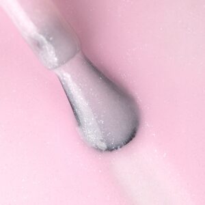 PB Nails Baza hybrydowa Rubber Petal Base 8ml – pastelowy róż z lekką poświatą — zdjęcie 1