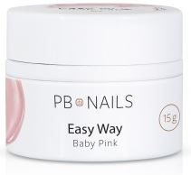 Pb NAILS Easy Way Baby Pink Gel 15g – mlecznoróżowy żel budujący