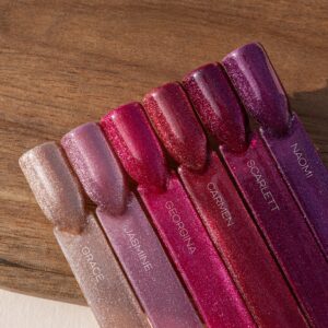 PB Nails Lakier hybrydowy Jasmine 8ml – różowo-liliowy Cat Eye — zdjęcie 3