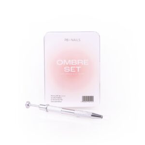 PB Nails Gąbeczki do ombre 100 szt + metalowy holder — Ombre Set do gradient & aura nails