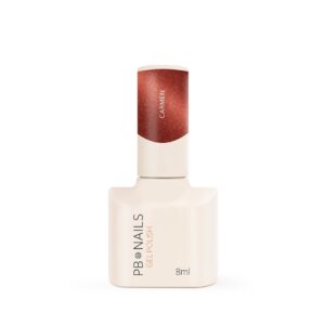 PB Nails Lakier hybrydowy Carmen 8ml – ognista czerwień Cat Eye