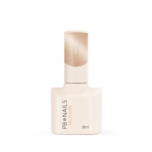 PB Nails Lakier hybrydowy Grace 8ml – złocisto-beżowy Cat Eye