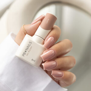 PB Nails Lakier hybrydowy Latte 8 ml – kremowy nude GE04 — zdjęcie 2