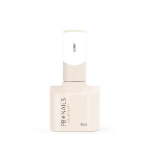 PB NAILS lakier hybrydowy Ivory 8 ml – mleczna biel do french i babyboomer
