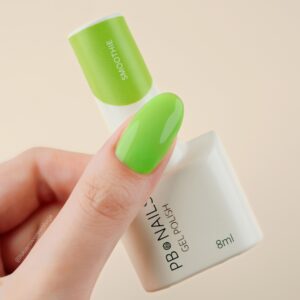 PB Nails Lakier hybrydowy Smoothie 8 ml – neonowa limonka Juicy — zdjęcie 2