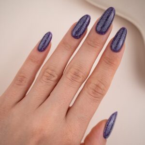 PB NAILS Lakier hybrydowy Oldschool 8 ml – głęboki atrament Flashback — zdjęcie 3