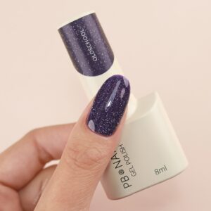 PB NAILS Lakier hybrydowy Oldschool 8 ml – głęboki atrament Flashback — zdjęcie 1