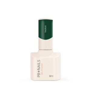 PB NAILS Lakier hybrydowy Taurus 8 ml – ciemnozielony, 100% krycia, Libre