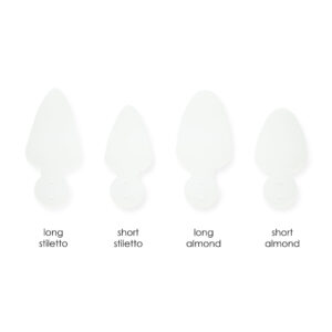 PB NAILS Silikonowe formy do frencha Silicone Dual Forms Long Almond — zdjęcie 2
