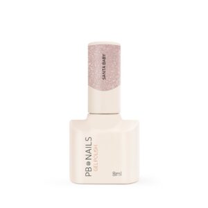 PB Nails Lakier hybrydowy Santa Baby 8ml – brokat rose gold