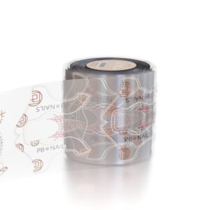 PB Nails Transparentne formy do przedłużania paznokci 300 szt. – rolka z liniami pomocniczymi — zdjęcie 1